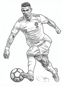 Cristiano Ronaldo de colorat p7