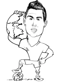 Cristiano Ronaldo de colorat p25