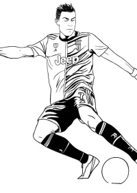 Cristiano Ronaldo de colorat p30