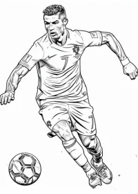 Cristiano Ronaldo de colorat p9