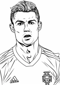 Cristiano Ronaldo de colorat p12