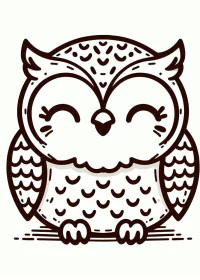 Fișă cu bufniță de colorat p40