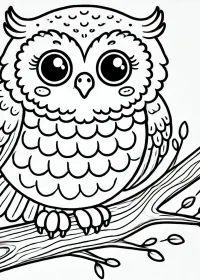 Fișă cu bufniță de colorat p12