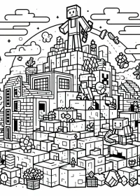 Minecraft de colorat p9