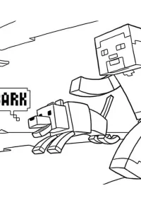 Minecraft de colorat p18