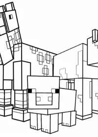 Minecraft de colorat p22