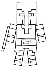 Minecraft de colorat p26