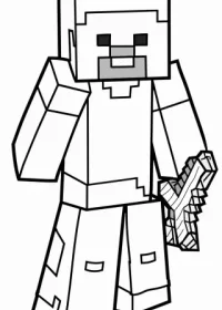 Minecraft de colorat p2