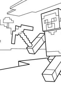 Minecraft de colorat p44