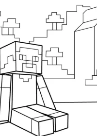 Minecraft de colorat p45
