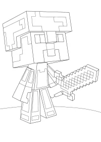Minecraft de colorat p42