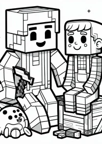 Minecraft de colorat p5