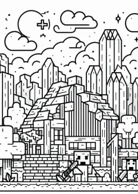 Minecraft de colorat p6