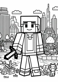 Minecraft de colorat p7