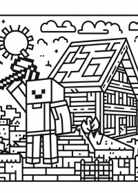 Minecraft de colorat p8