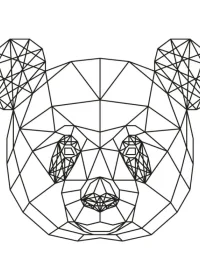 Fișă cu ursul panda de colorat p23