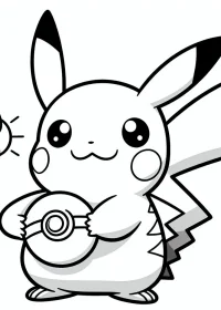 pikachu de colorat p14