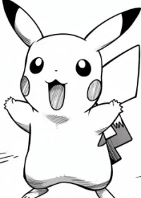 pikachu de colorat p18