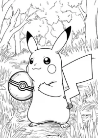 pikachu de colorat p21