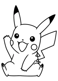 pikachu de colorat p23