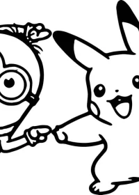 pikachu de colorat p26