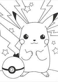 pikachu de colorat p28