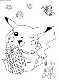 pikachu de colorat p34