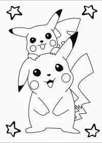 pikachu de colorat p35