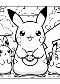 pikachu de colorat p2