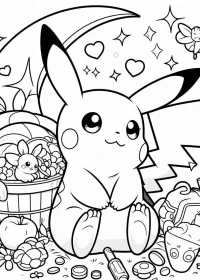 pikachu de colorat p4