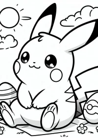 pikachu de colorat p11