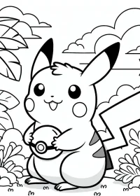 pikachu de colorat p12