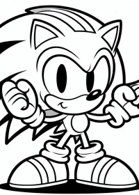 Sonic de colorat p16
