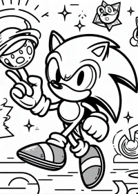 Sonic de colorat p17