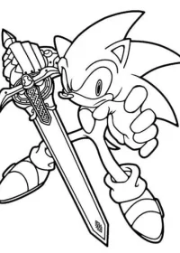 Sonic de colorat p37