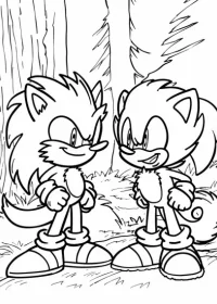 Sonic de colorat p13