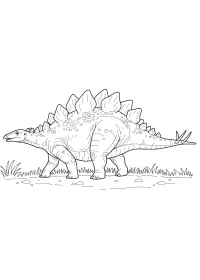 Fișă cu dinozaur de colorat p10