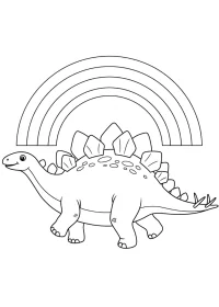 Fișă cu dinozaur de colorat p12