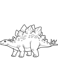 Fișă cu dinozaur de colorat p22