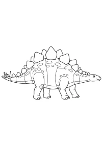 Fișă cu dinozaur de colorat p23