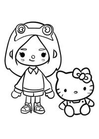 Toca Boca de colorat p17