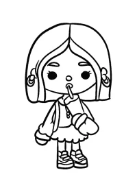 Toca Boca de colorat p18