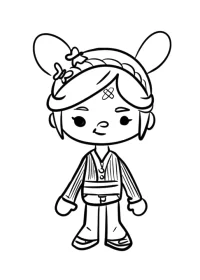 Toca Boca de colorat p19