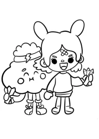 Toca Boca de colorat p20