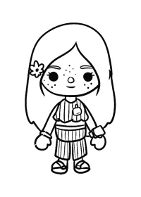 Toca Boca de colorat p24