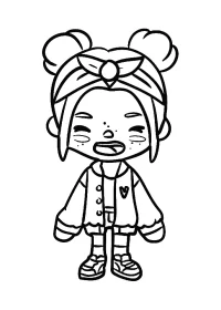 Toca Boca de colorat p25