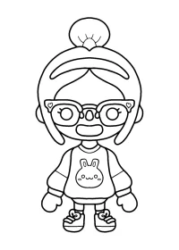 Toca Boca de colorat p1