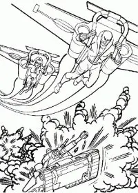 Fisă de colorat cu Action man de colorat p02