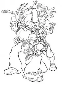 Fisă de colorat cu Action man de colorat p06