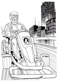 Fisă de colorat cu Action man de colorat p10